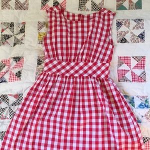 Ixia red gingham dress from ModCloth